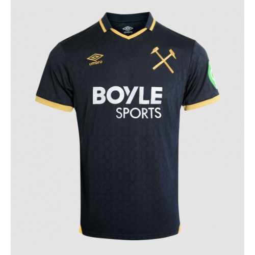 Lacne Muži Futbalové dres West Ham United Max Kilman #3 2025-26 Krátky Rukáv - Tretina